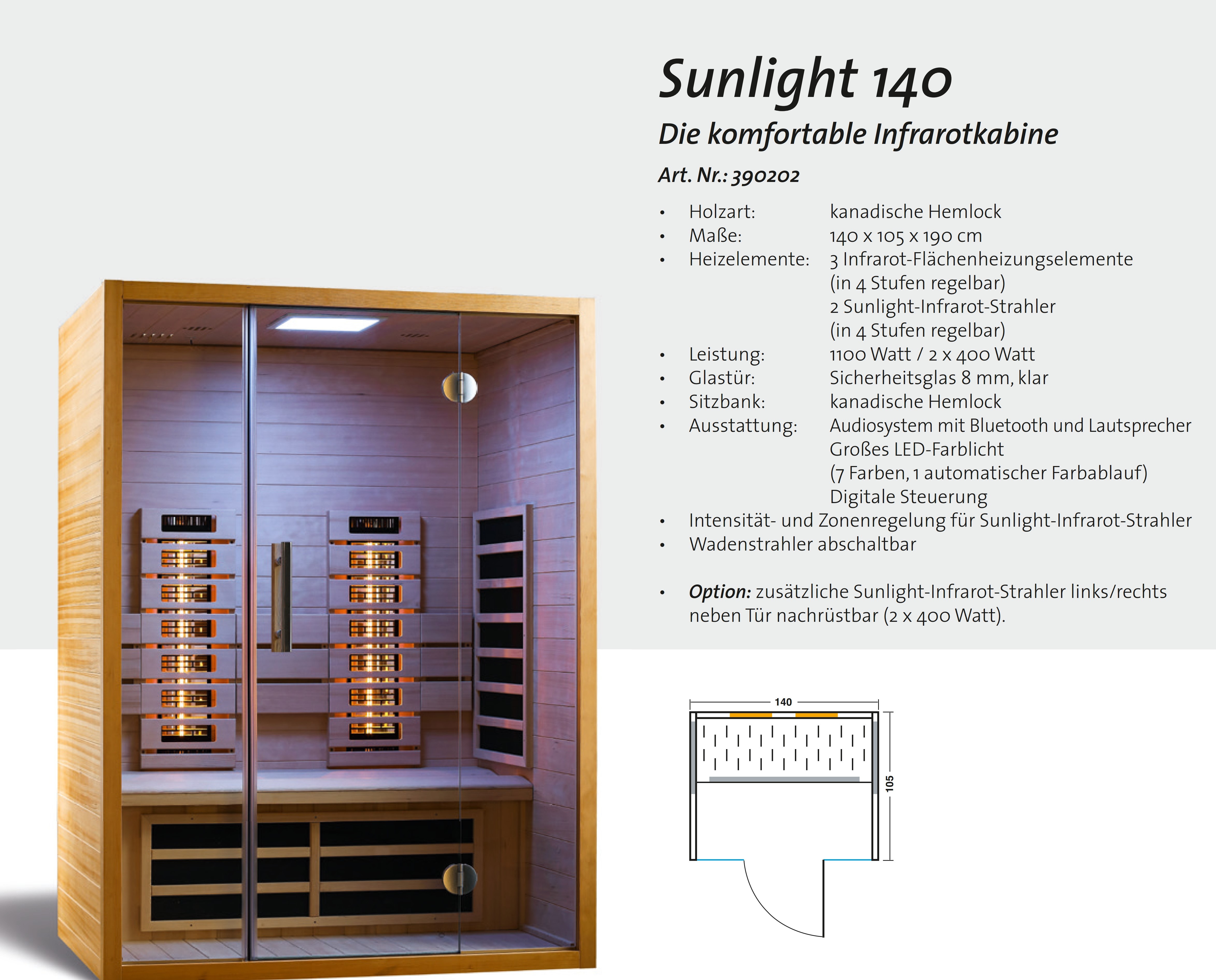 Sunlight140-Infrarot