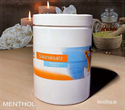 Sauna Peeling-Salz Menthol 1kg